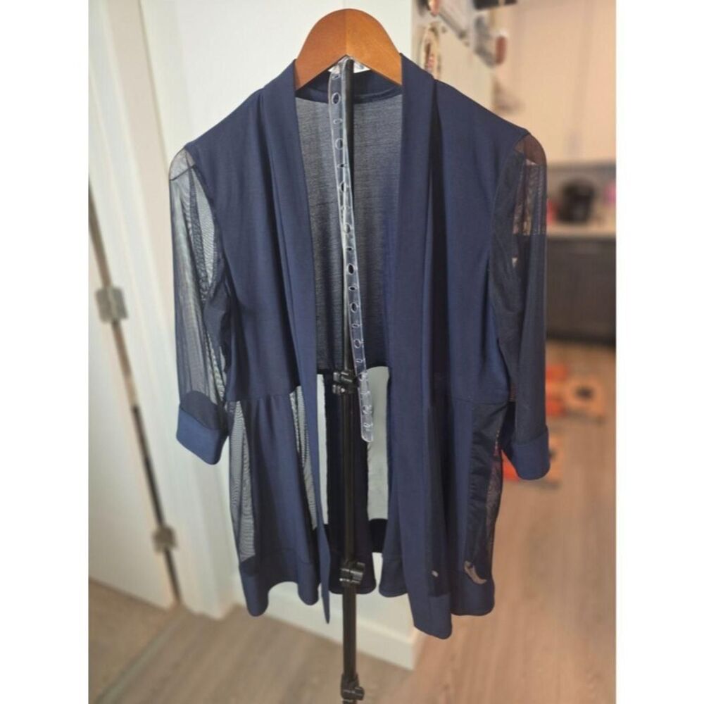Unbranded Women's Blue and Navy Cardigan